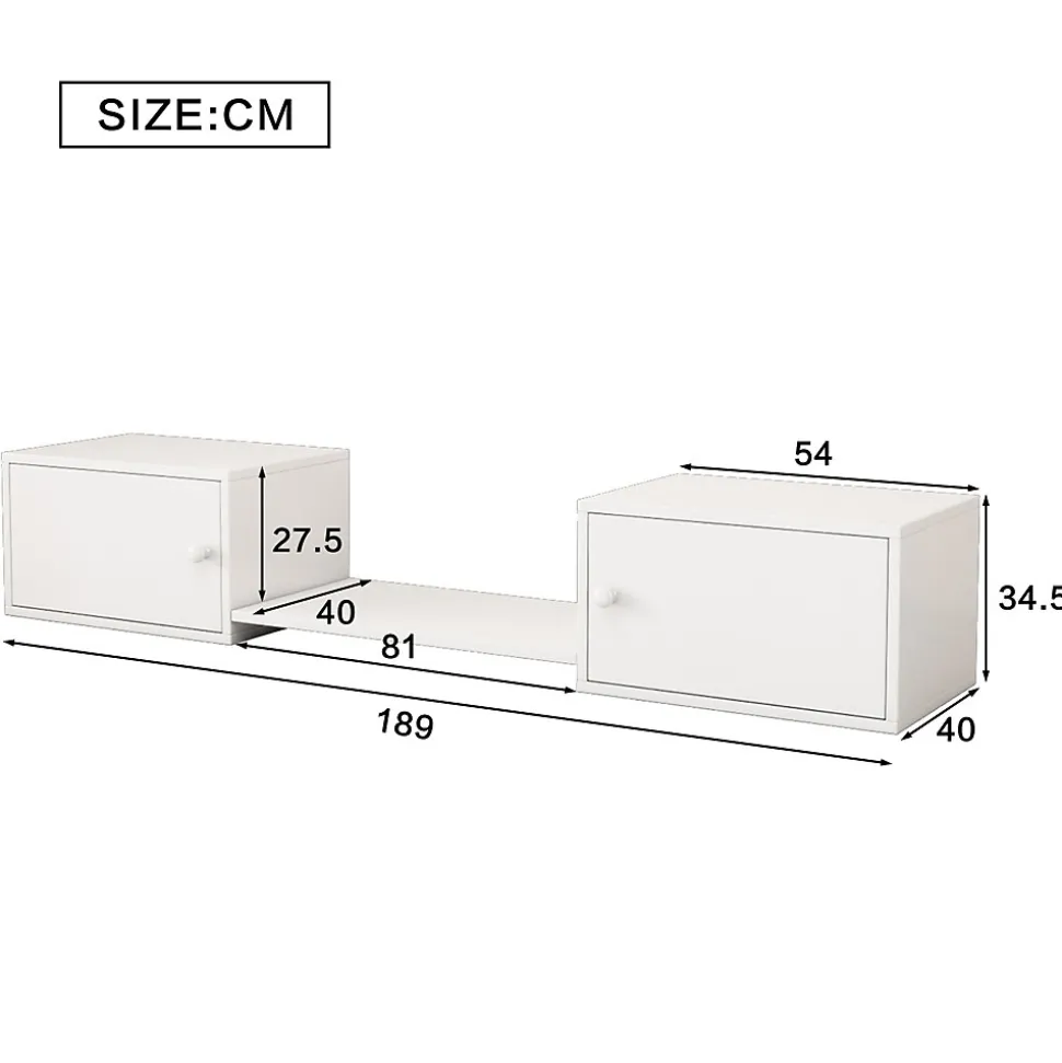 Meuble à chaussures 189x40x34,5 cm, multifonction, utilisable avec lit superposé, blanc