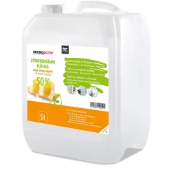 Microactiv Acide Citrique Liquide 50% Détartrant Polyvalent 4 x 5 L, Et Économique
