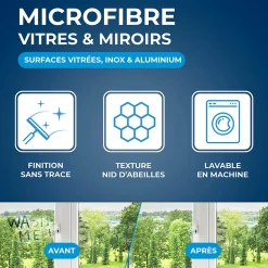 Microfibre pour vitres et miroir Starwax