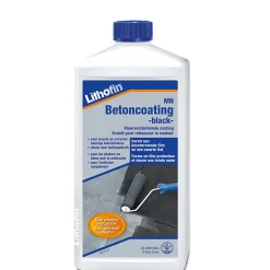 MN Betoncoating black - Enduit prêt à l'emploi à base d'eau pour pierre en béton - Lithofin - 1 L