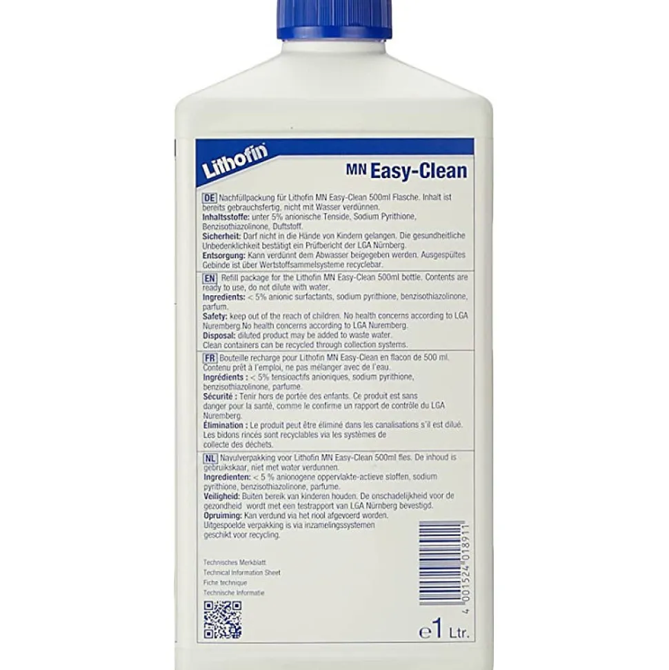 MN Easy Clean Recharge - Entretien quotidien des plans de travail - Lithofin - 1 L
