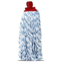 Mop serpillère à franges pour balai, recharge vadrouille, tête de rechange, tête de balai en microfibre super absorbante - H 30 cm