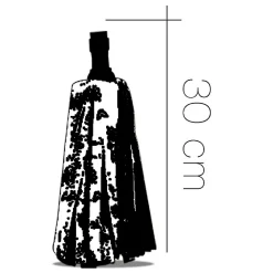 Mop, serpillère à franges pour balai, recharge vadrouille, tête de rechange, tête de balai en microfibre super absorbante- H 30 cm