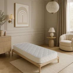 Natura Baby Matelas 60x120 Haut de Gamme pour Bébé Densité 35 Kg/m3 - Hauteur 8 cm -