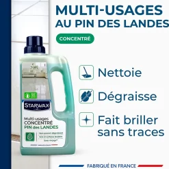 Nettoyant assainissant multi-usages senteur pin des landes Starwax 1L