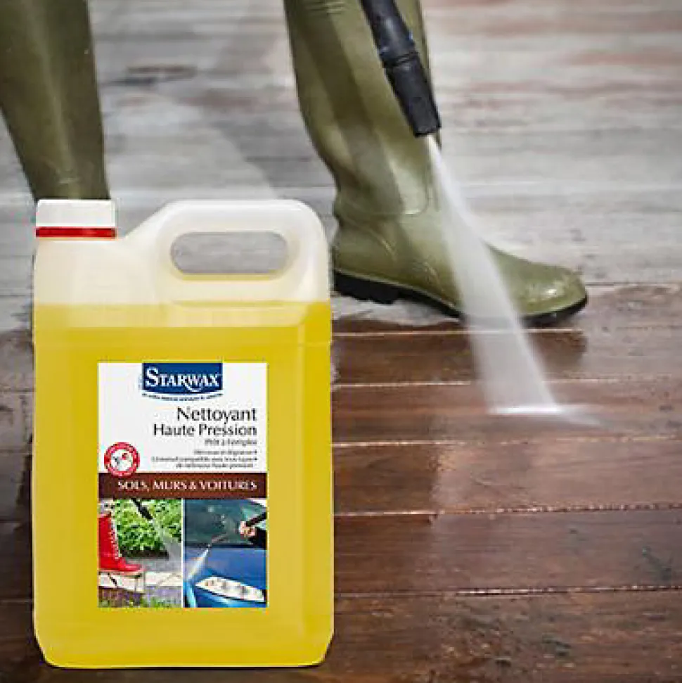 Nettoyant décrassant toitures, murs et sols gros nettoyage Starwax 5L