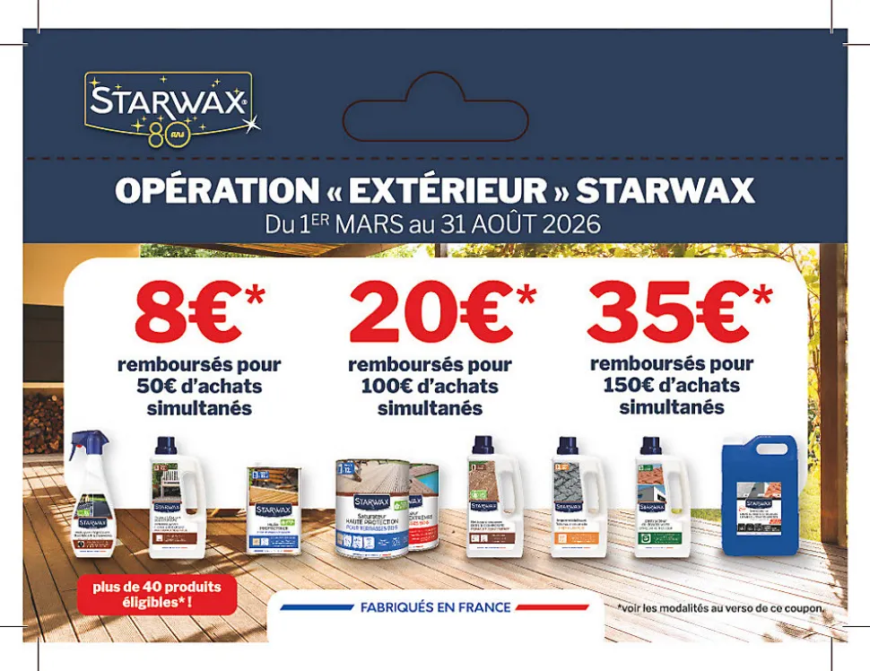 Nettoyant décrassant toitures, murs et sols gros nettoyage Starwax 5L