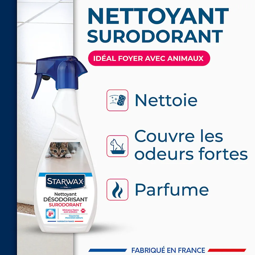 Nettoyant désinfectant suprodorant milieu animal Starwax 500ml