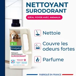 Nettoyant désinfectant surodorant sols et multi-usages Starwax 1L