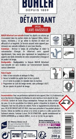 Nettoyant détartrant lave-vaisselle Buhler 200g