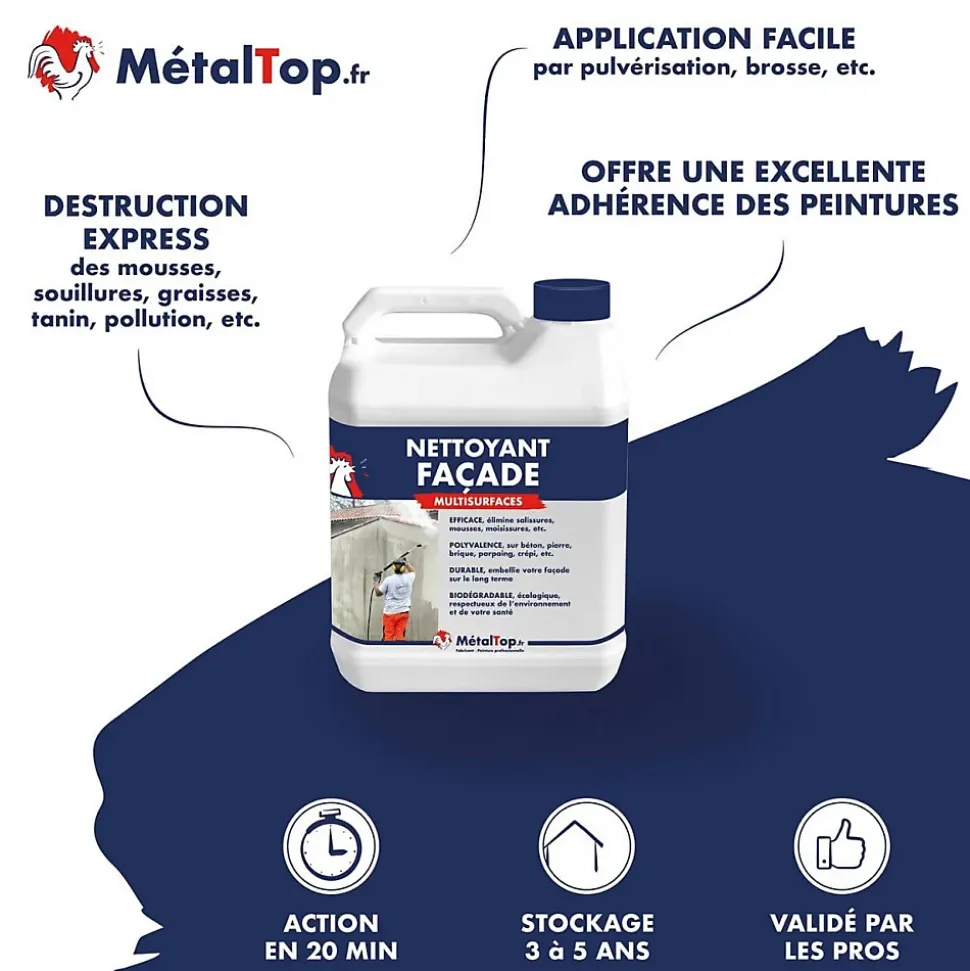 Nettoyant Facade - 1 L - Métaltop