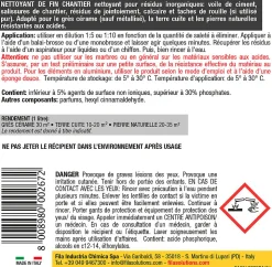 Nettoyant fin de chantier intérieur extérieur Fila 1L