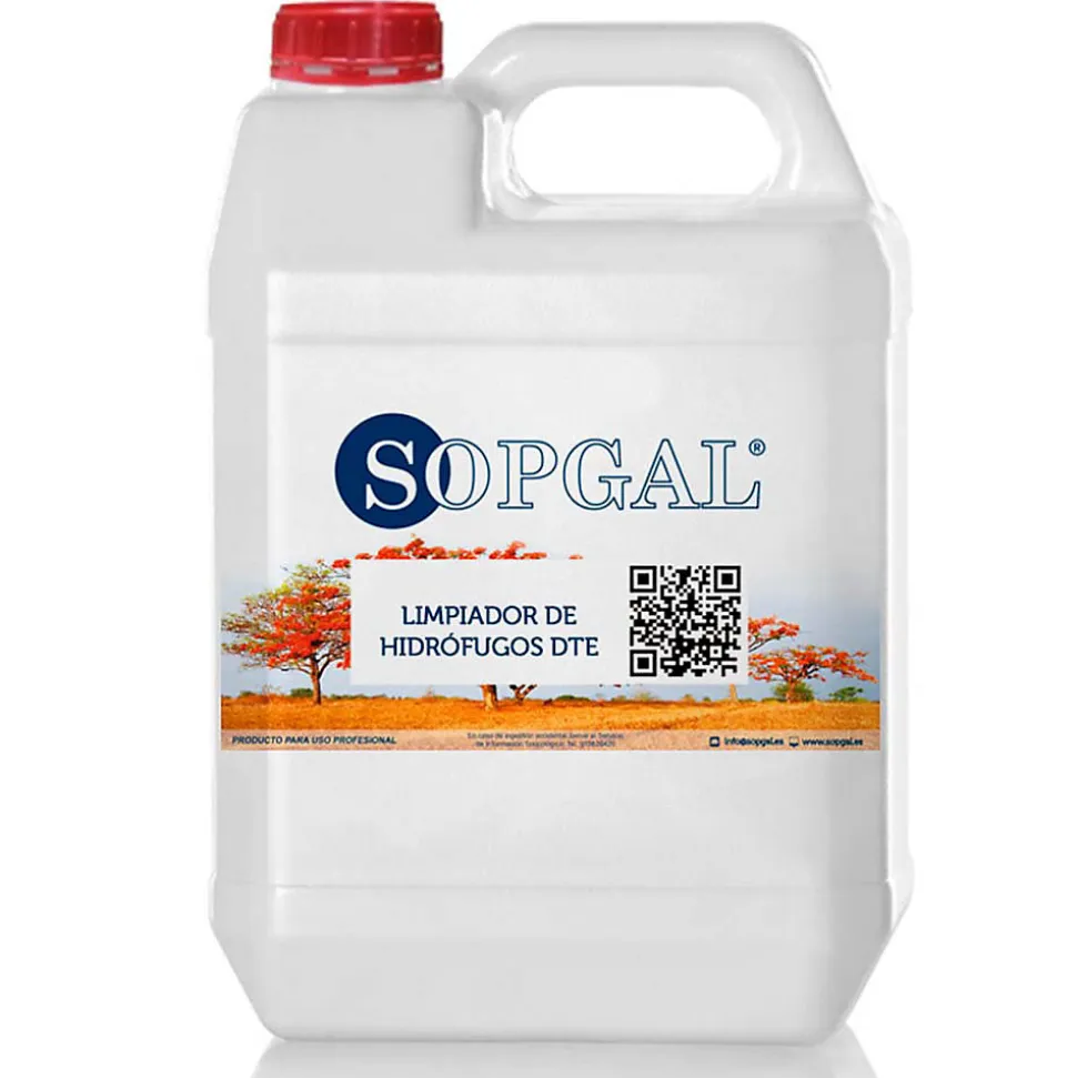 Nettoyant hydrofuge (5L) pour grès, pierre et béton. Élimine taches et les éclaboussures d'hydrofuges sur les surfaces poreuses