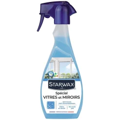 Nettoyant pulvérisateur spécial vitres et miroirs à l'alcool Starwax 0,5L