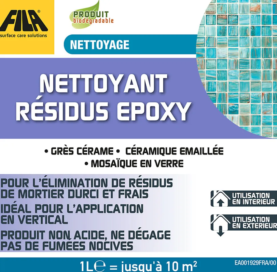 Nettoyant résidus époxy Fila 1L intérieur et extérieur