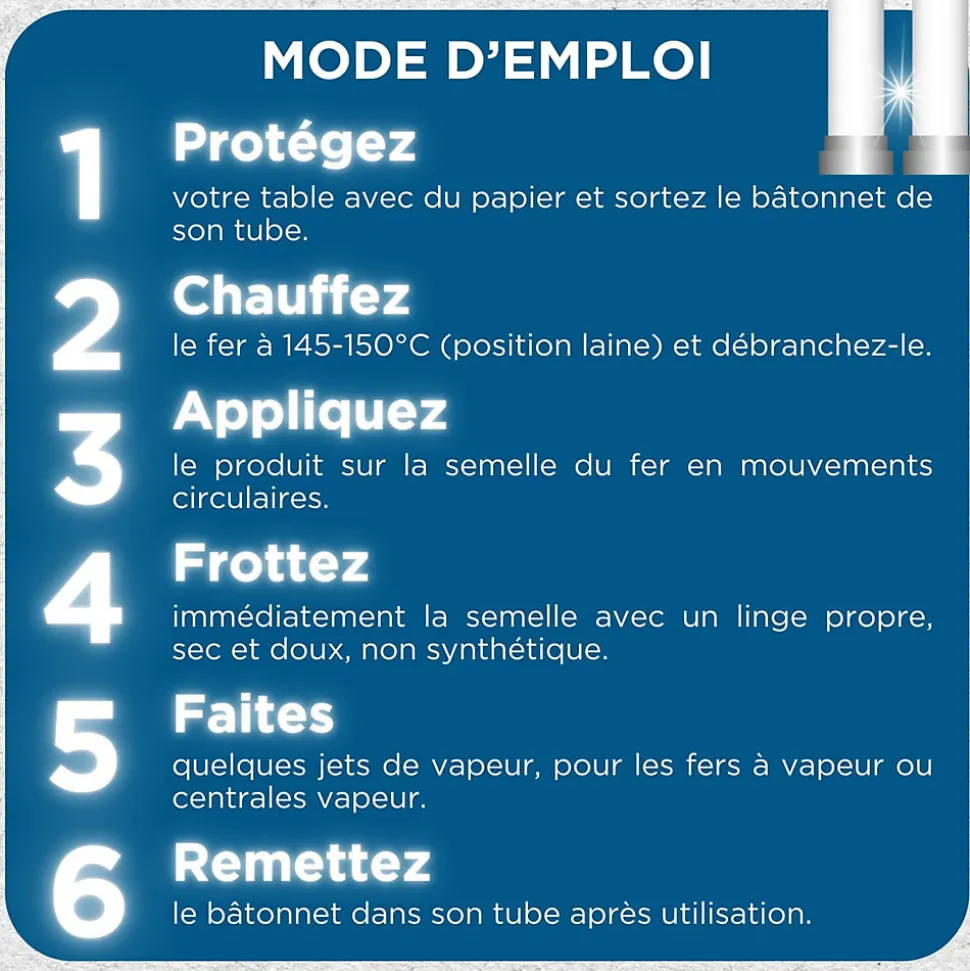 Nettoyant semelle fer à repasser Buhler 2x20 g