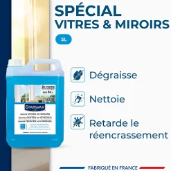 Nettoyant spécial vitres anti-traces à l'alcool Starwax 5L