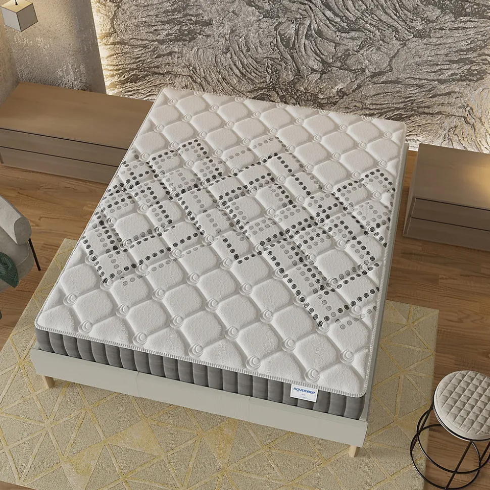 November Sleep Matelas Ressorts Ensachés 120x190 cm ELIHA Epaisseur 20 cm