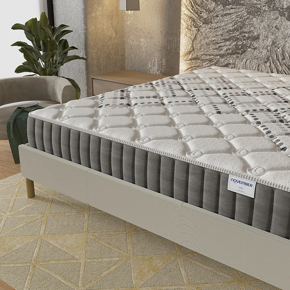 November Sleep Matelas Ressorts Ensachés 120x190 cm ELIHA Epaisseur 20 cm