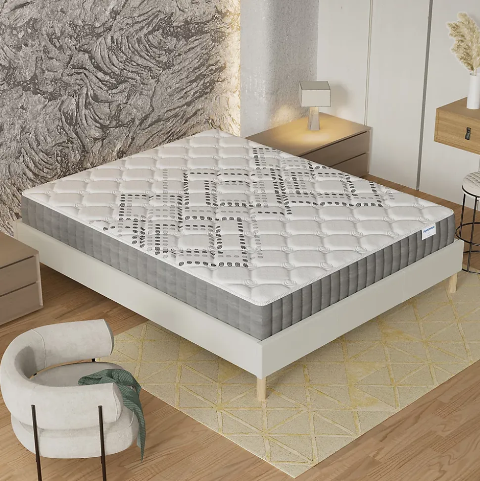 November Sleep Matelas Ressorts Ensachés 120x190 cm ELIHA Epaisseur 20 cm