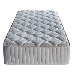 Nuits D'or Matelas Marie a Ressorts + 3,5 cm Memoire de Forme 70 Kg/m3-90x190 Hauteur +/- 25,5 cm - Accueil Moelleux - Soutien Fer