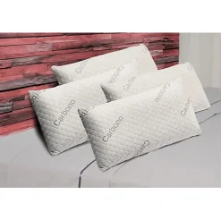 Oreiller - ECCOX - Carbone - 90 x 40 cm - Fermeté Moyenne - Housse Amovible