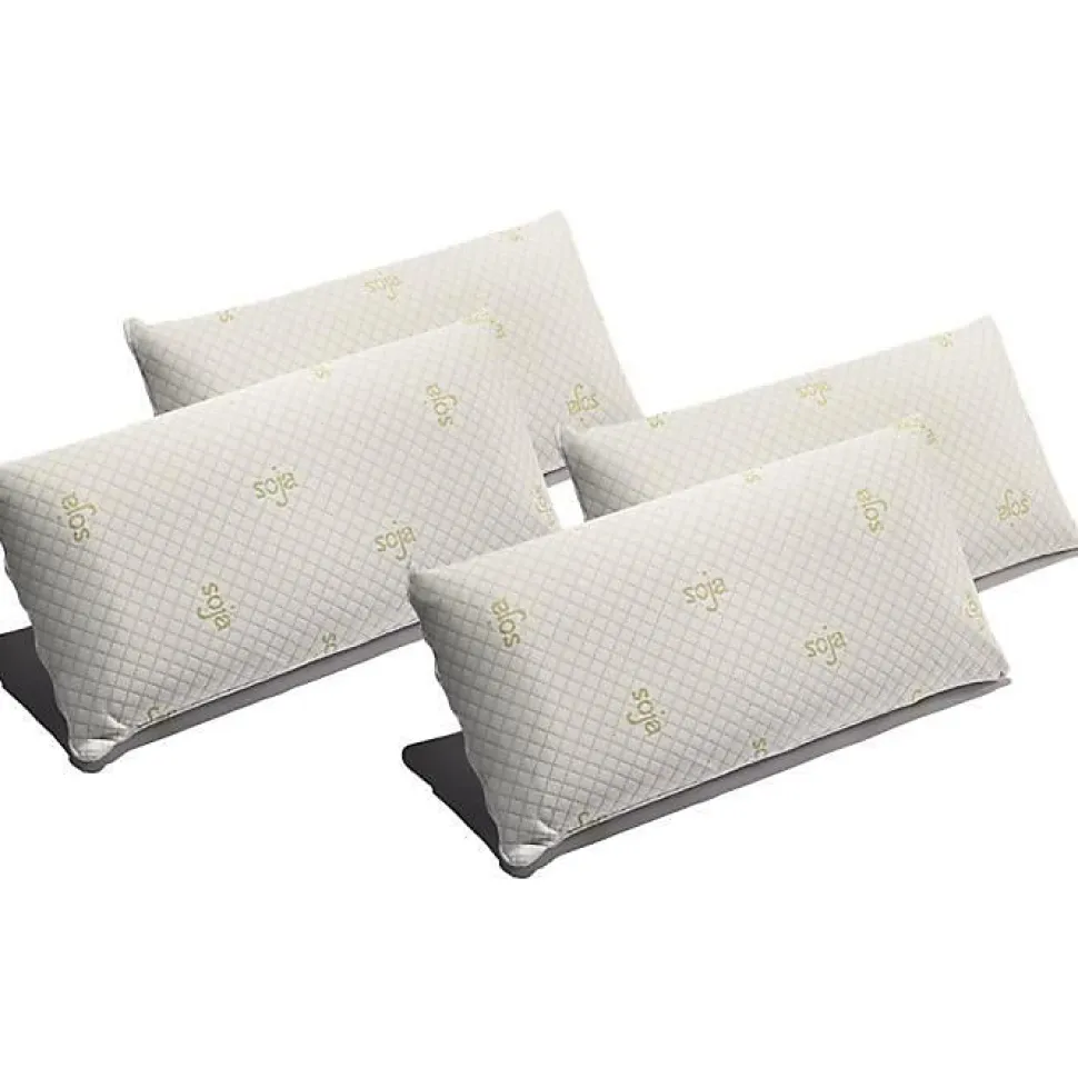 Oreiller - ECCOX - Mousse à mémoire Soja - 70 x 40 cm - Ergonomique - Moyenne fermeté