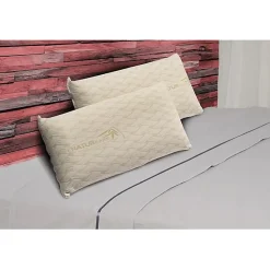 Oreiller - ECCOX - Natur Care - 80 x 40 cm - Mousse à mémoire - Housse amovible - Beige