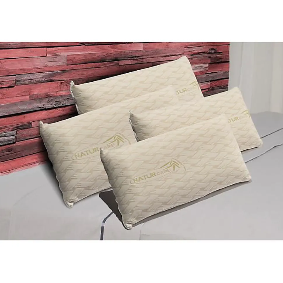 Oreiller - ECCOX - Natur Care - 60 x 40 cm - Mousse à mémoire - Housse amovible - Beige