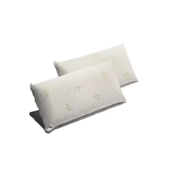 Oreiller - ECCOX - Pack de 2 - Mousse mémoire Soja - 60 x 40 cm - Fermeté moyenne