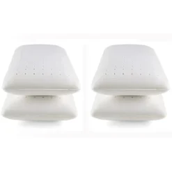 Oreiller - ECCOX - Pack de 4 - 80x40 cm - Fermeté Moyenne - Mousse à Mémoire de Forme