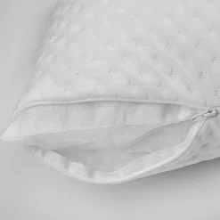 Oreiller à flocons et mémoire de forme (40x60 cm - Blanc)