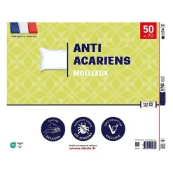 Oreiller anti-acariens 50x70 cm - 100% Polyester - DODO