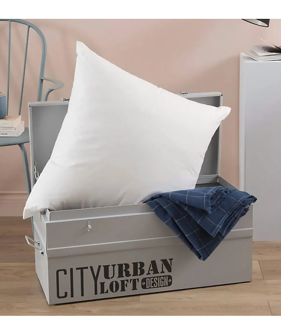 Oreiller Carré Percale Traité ULTRAFRESH (65x65 cm - Blanc)