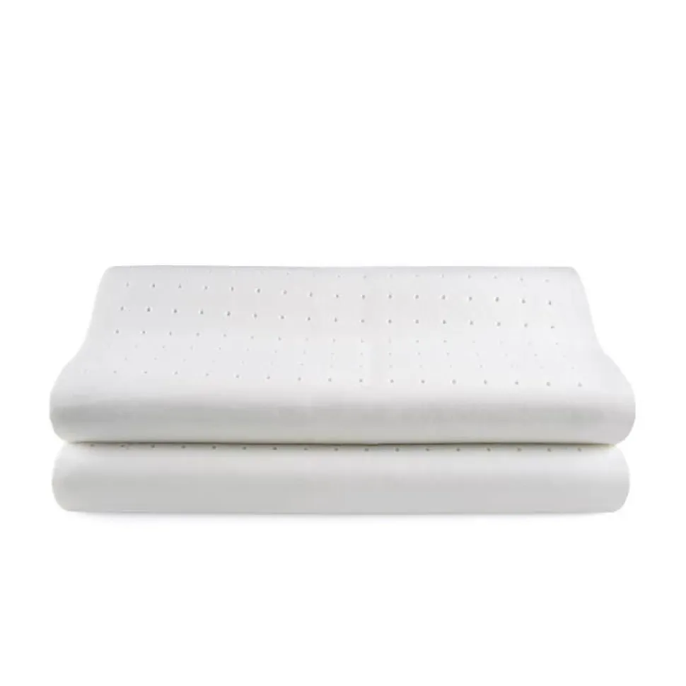 Oreiller Cervical - ECCOX - Pack de 2 - Mousse à Mémoire - 40x70 cm - Ergonomique - Blanc