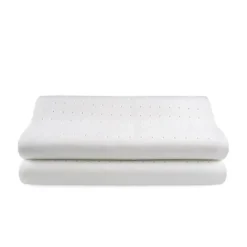 Oreiller Cervical - ECCOX - Pack de 2 - Mousse à Mémoire - 40x70 cm - Ergonomique - Blanc