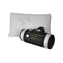 Oreiller de luxe en bambou Queen 50x76cm Herzberg HG5076BM-blanc