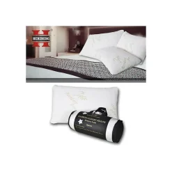 Oreiller de luxe en bambou Queen 50x76cm Herzberg HG5076BM-blanc