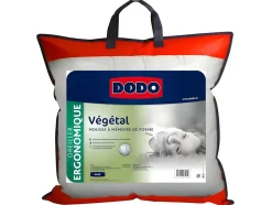 Oreiller DODO ergonomique à mémoire de forme - 60x60 cm - VEGETAL