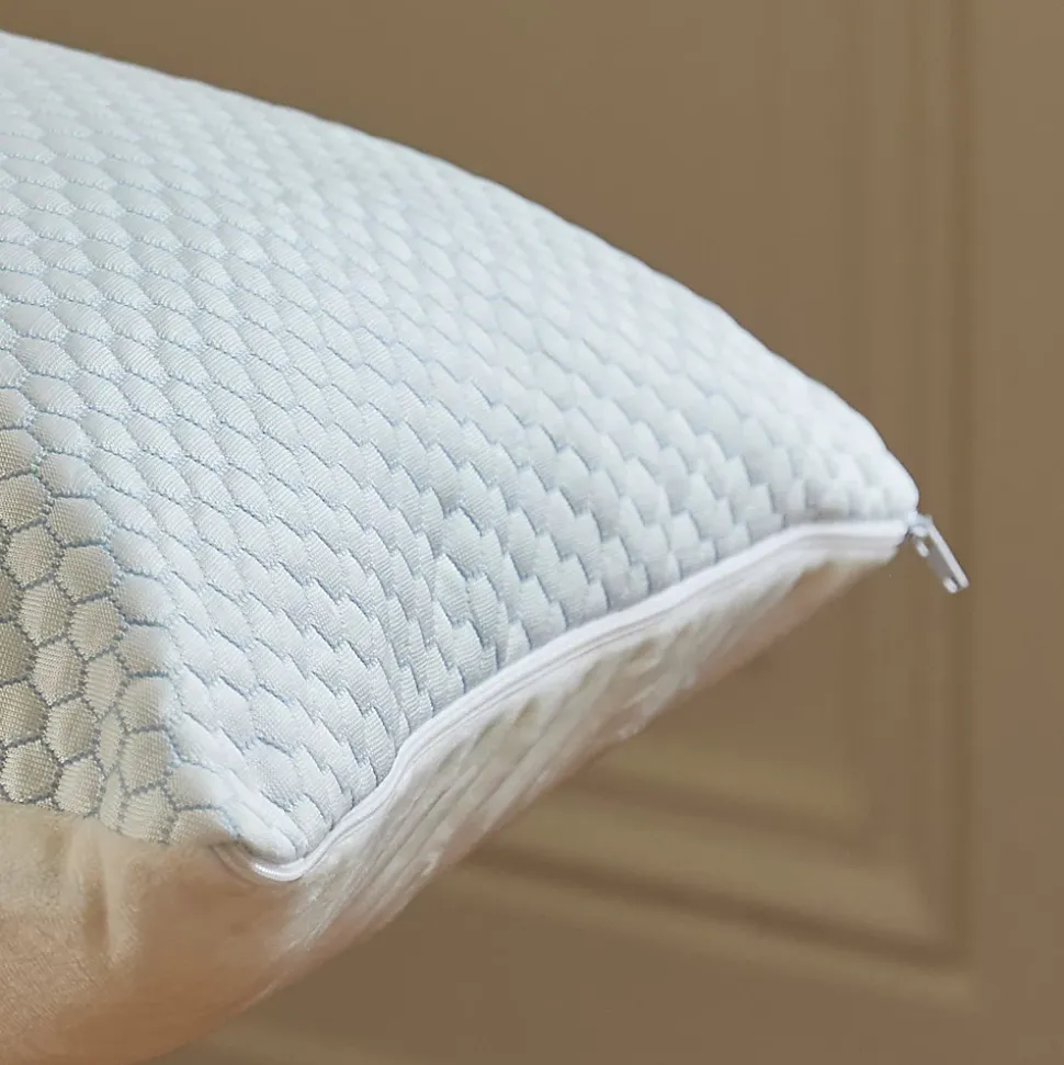 Oreiller double-face à mémoire de forme (60x40 cm - Blanc)