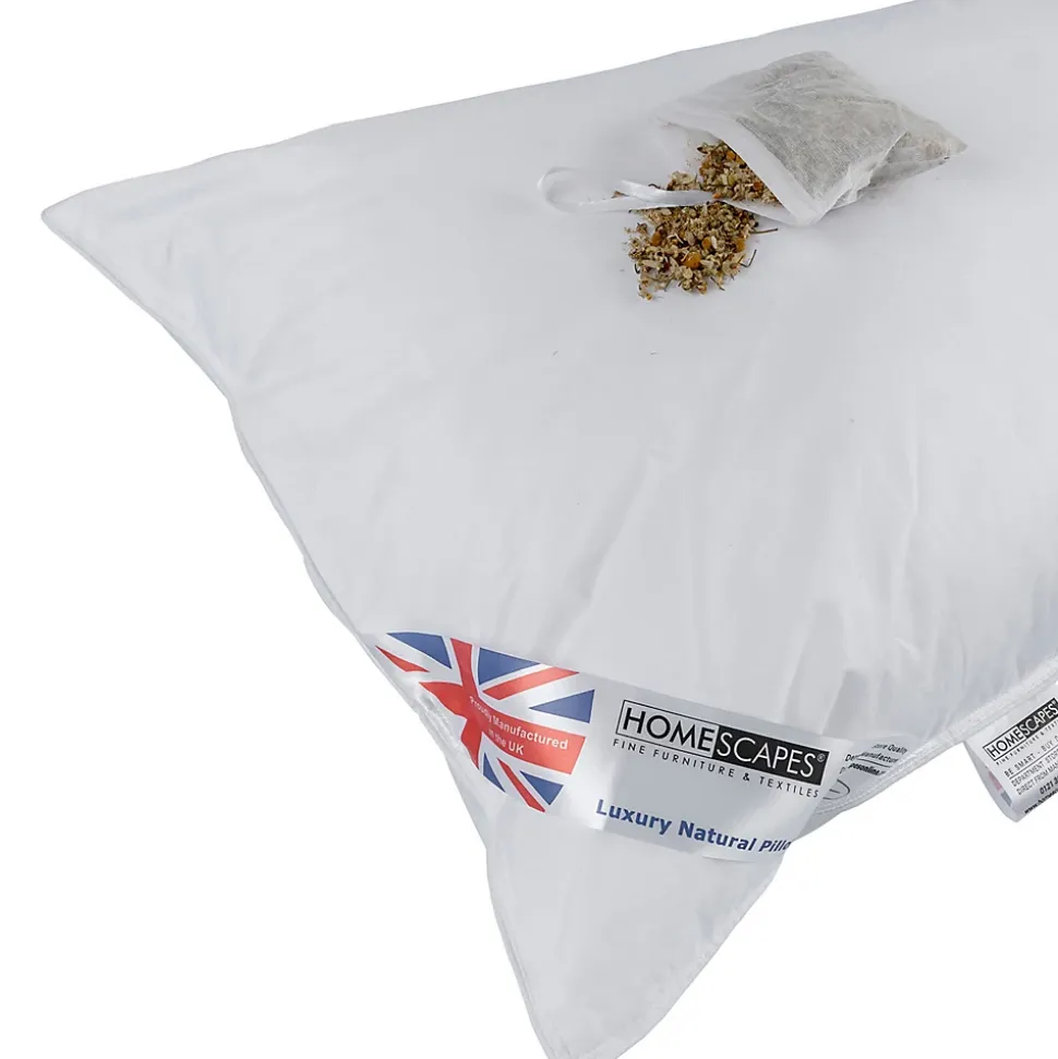 Oreiller en microfibre parfumé à la camomille, 50 x 75 cm - HOMESCAPES