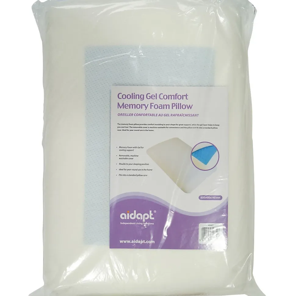 Oreiller en mousse à mémoire de forme avec gel rafraîchissant