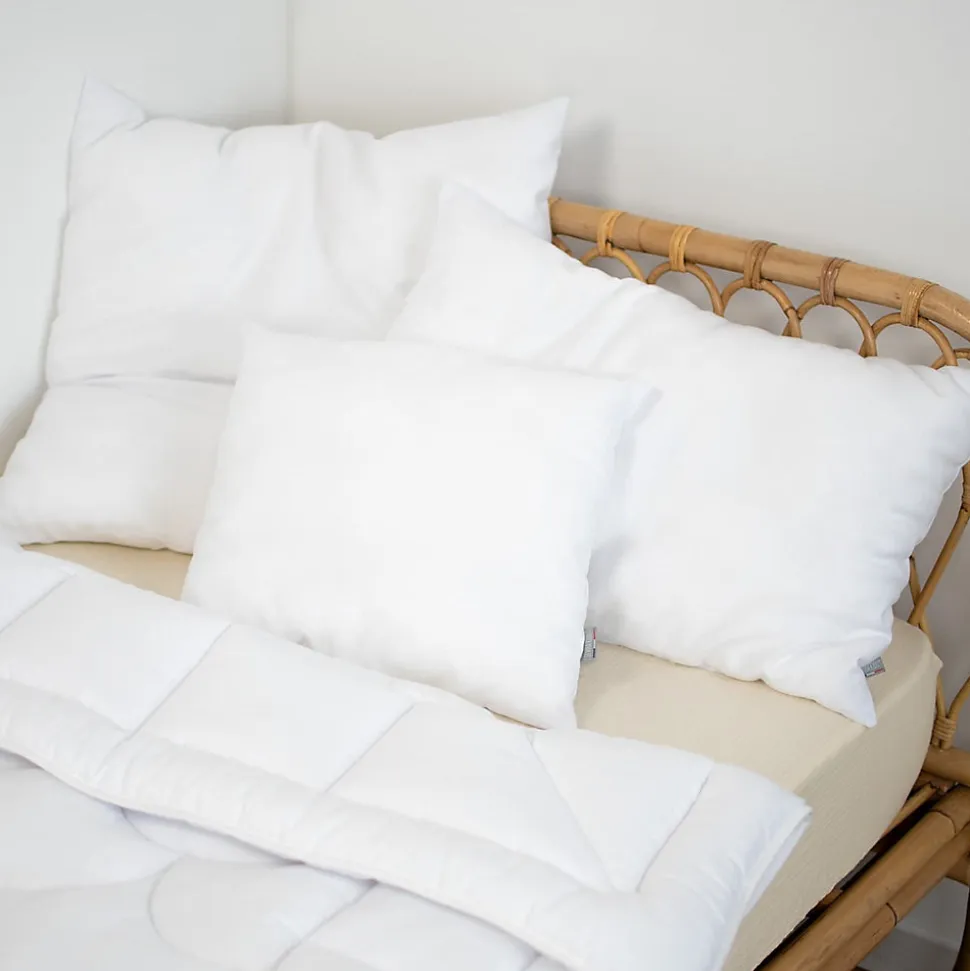 Oreiller en satin de coton moelleux fabrication française