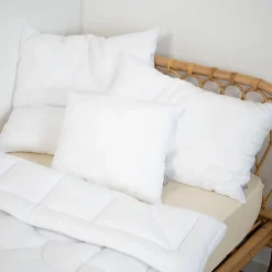 Oreiller en satin de coton moelleux fabrication française