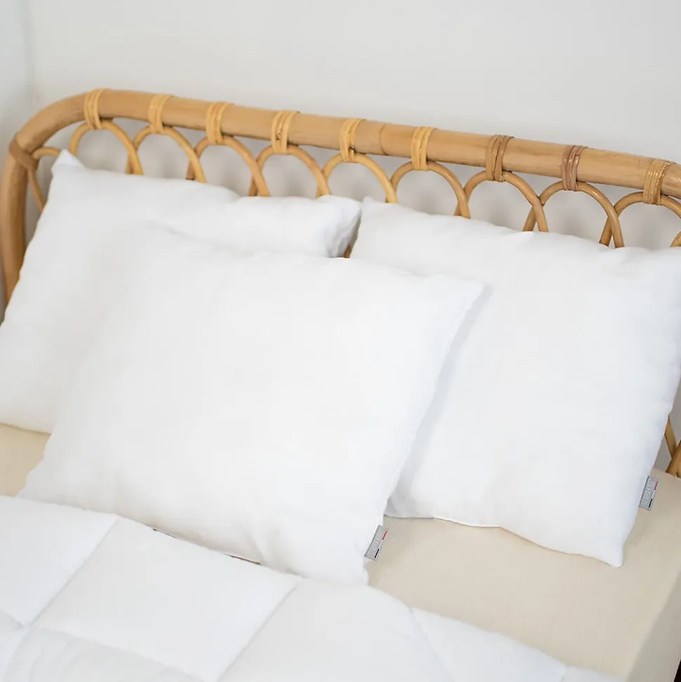 Oreiller en satin de coton moelleux fabrication française