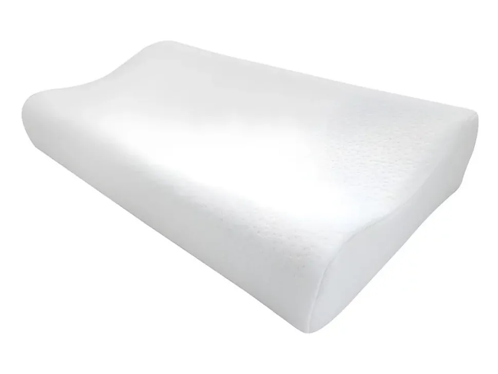 Oreiller ergonomique mémoire de forme 30 x 50 cm de YSMÉE - Blanc- SLEEPY