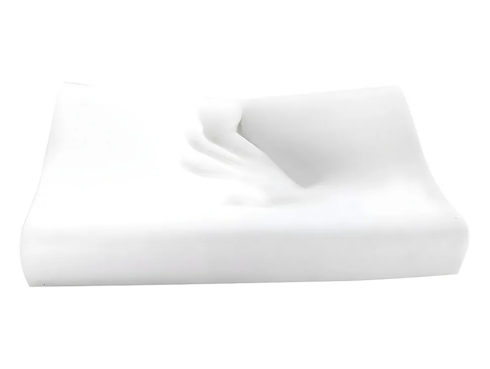 Oreiller ergonomique mémoire de forme 30 x 50 cm de YSMÉE - Blanc- SLEEPY