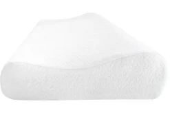 Oreiller ergonomique mémoire de forme 30 x 50 cm de YSMÉE - Blanc- SLEEPY