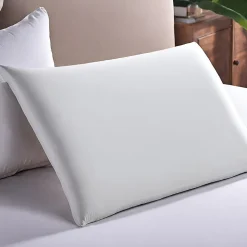 Oreiller extra plat pour personnes qui dorment sur le ventre s et taie en satin extra 50x30x5,5