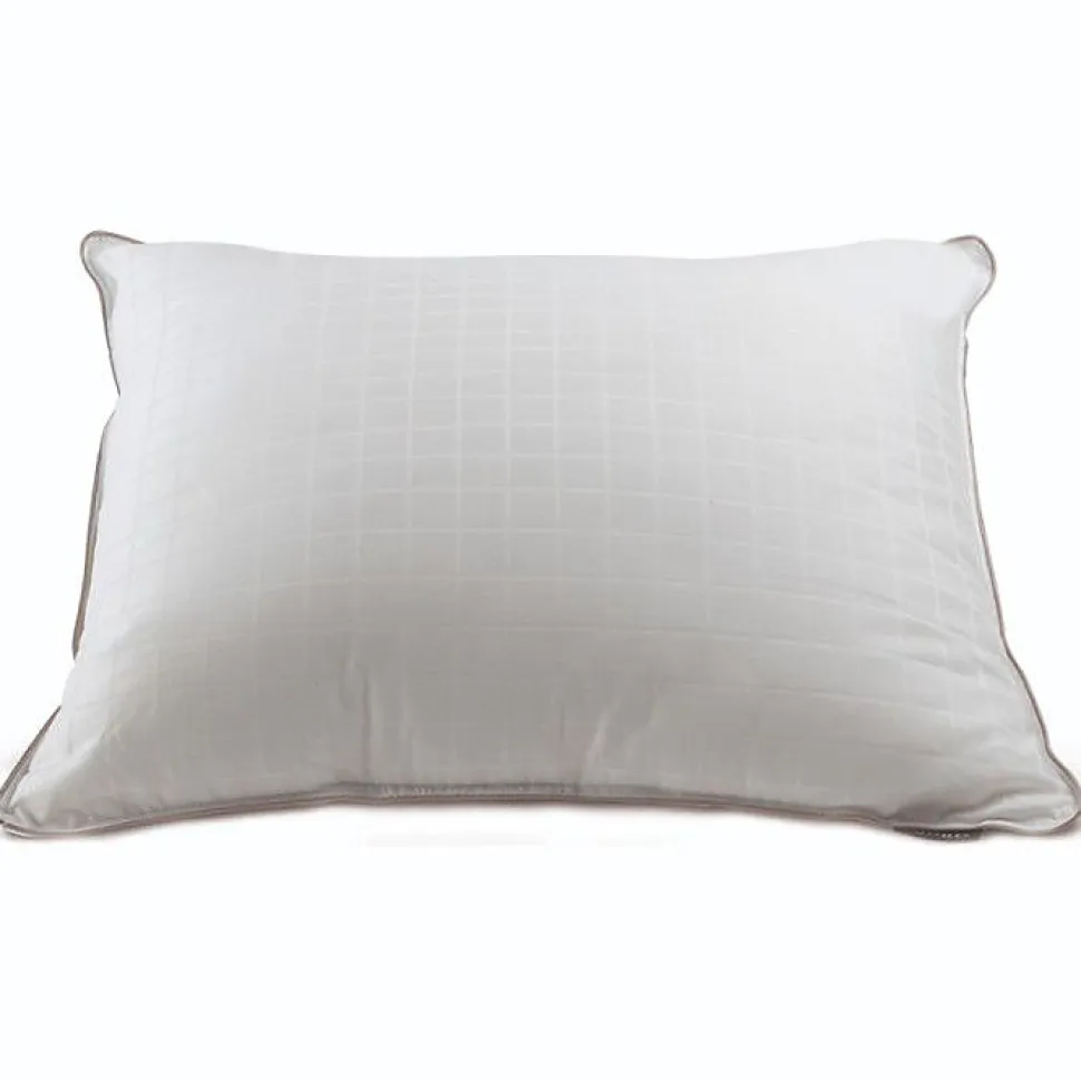 Oreiller Microduv Lestra Mi-ferme coton satiné carreaux